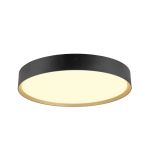 SLV Decona 42 Plafondlamp Aluminium Zwart Goud Rond 23W 2680lm - 930-940 CCT | IP44 - Beste Kleurweergave - Dimbaar 