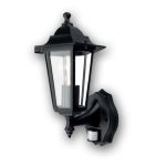 D'Lite Wandlamp Helora Zwart | IP44 - Geschikt voor 1x E27 - Bewegingssensor