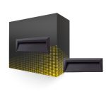 Bright Choice Wandlamp Chester PC Antraciet 2W 100lm - 830 Warm Wit 