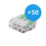 Voordeelpak 50x Lasklem Verbindingsstuk | Universeel | 3 Kabels | 0.2-4.0MM²
