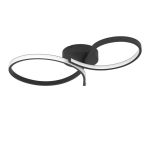 Eglo Plafondlamp Serpins Staal Zwart 21W 2500lm - 830 Warm Wit