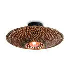 Good&Mojo Plafondlamp Bali Bamboe Zwart S | Geschikt voor 1x E27 