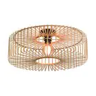 Good&Mojo Plafondlamp Bromo Bamboe Bruin L | Geschikt voor 1x E27 