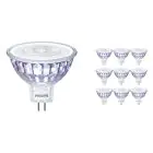 Voordeelpak 10x Philips Master Value LED Spot GU5.3 MR16 5.8W 490lm 36D - 940 Koel Wit | Beste Kleurweergave - Dimbaar - Vervangt 35W