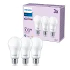 Voordeelpak 3x Philips Lamp LED E27 Peer Mat 13W 1521lm - 840 Koel Wit